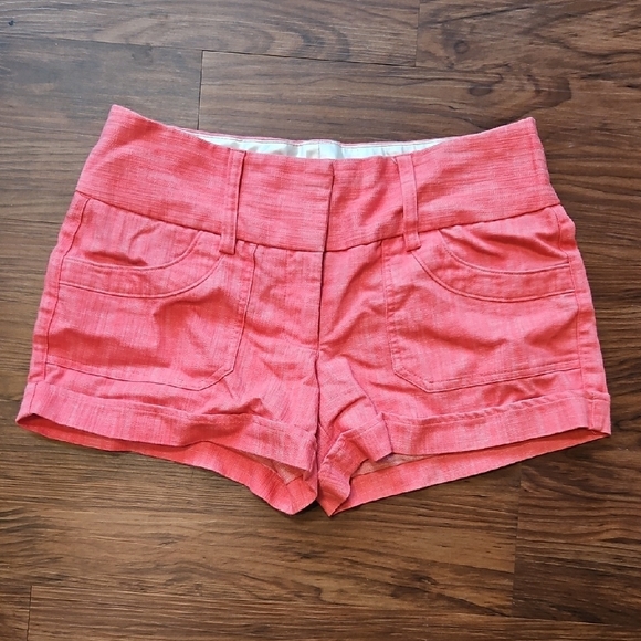 Stoosh Pants - Stoosh Pink High Waist Shorts - JUNIORS